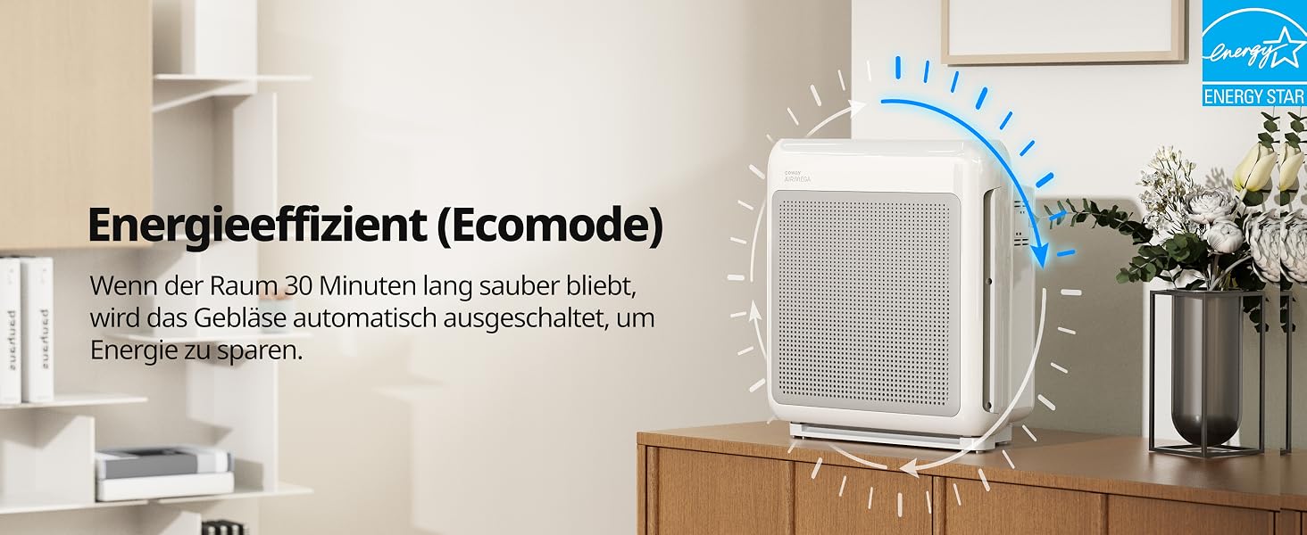 Очищувач повітря COWAY Mighty AP-1512HH з HEPA-фільтром для дому та алергіків, білий (CADR 421 м³/год, від пилу, шерсті та пилку)