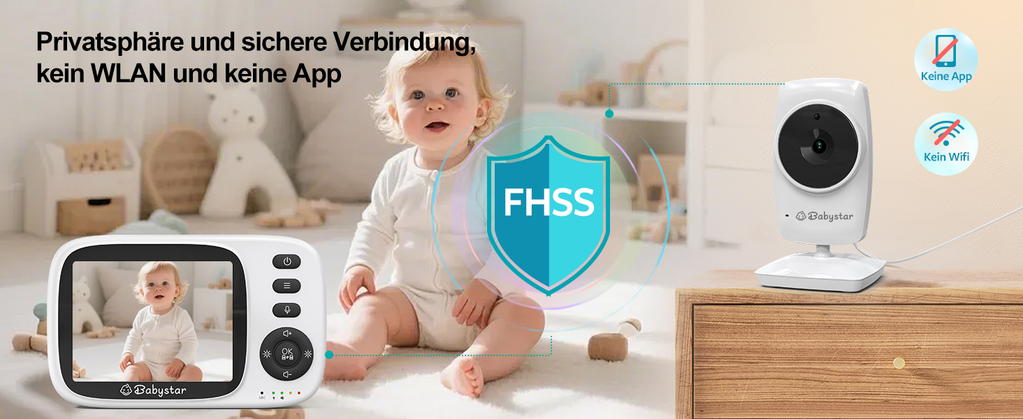 Відеоняня Babystar з камерою та екраном 3.2