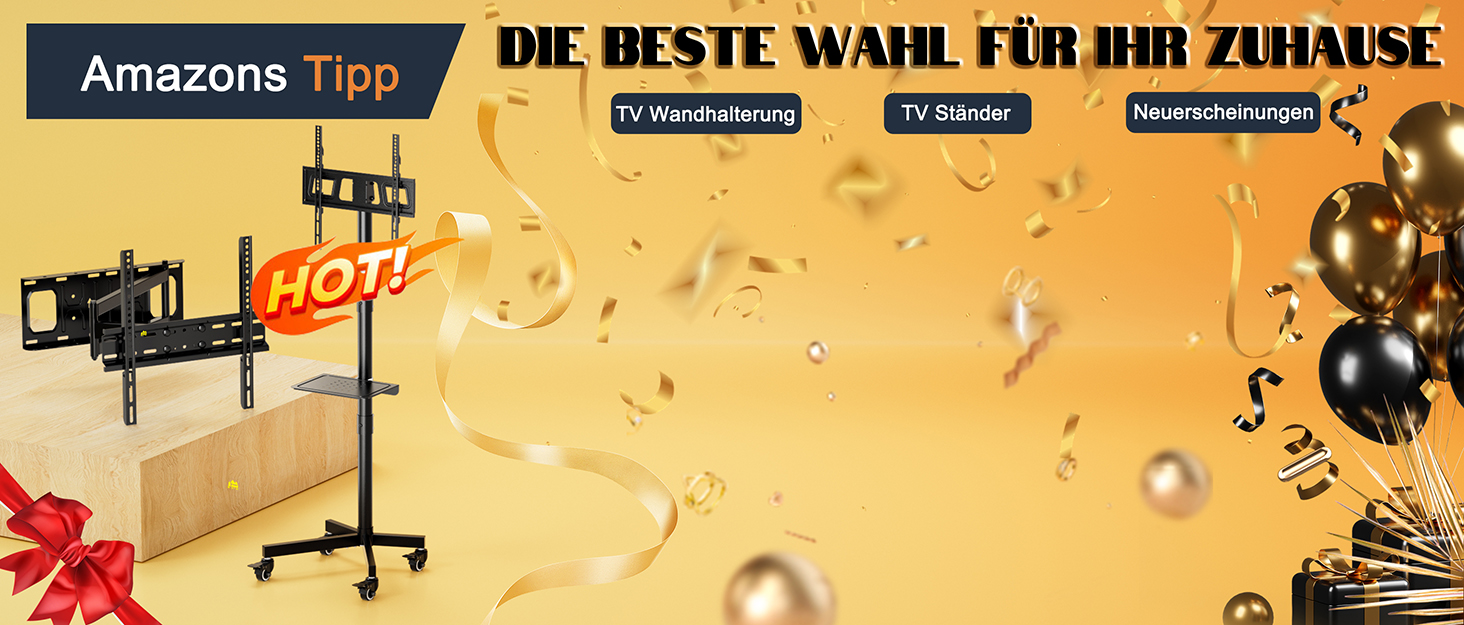 Мобільний підставка для телевізора на колесах FORGING MOUNT, 23-60 дюймів, регулювання висоти та нахилу, VESA 400x400, до 40 кг