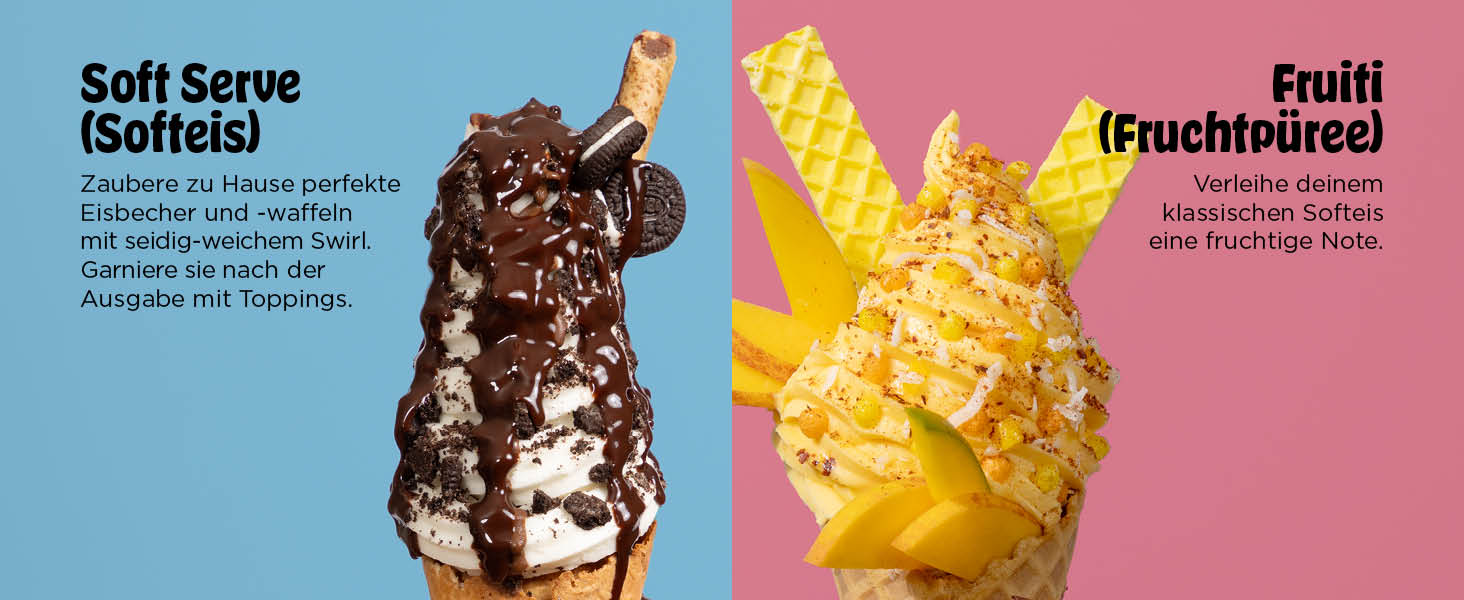 Машина для морозива CREAMi Softeis Ninja Swirl NC701EU: 13 функцій, 2 контейнери для морозива, сорбету, шейків