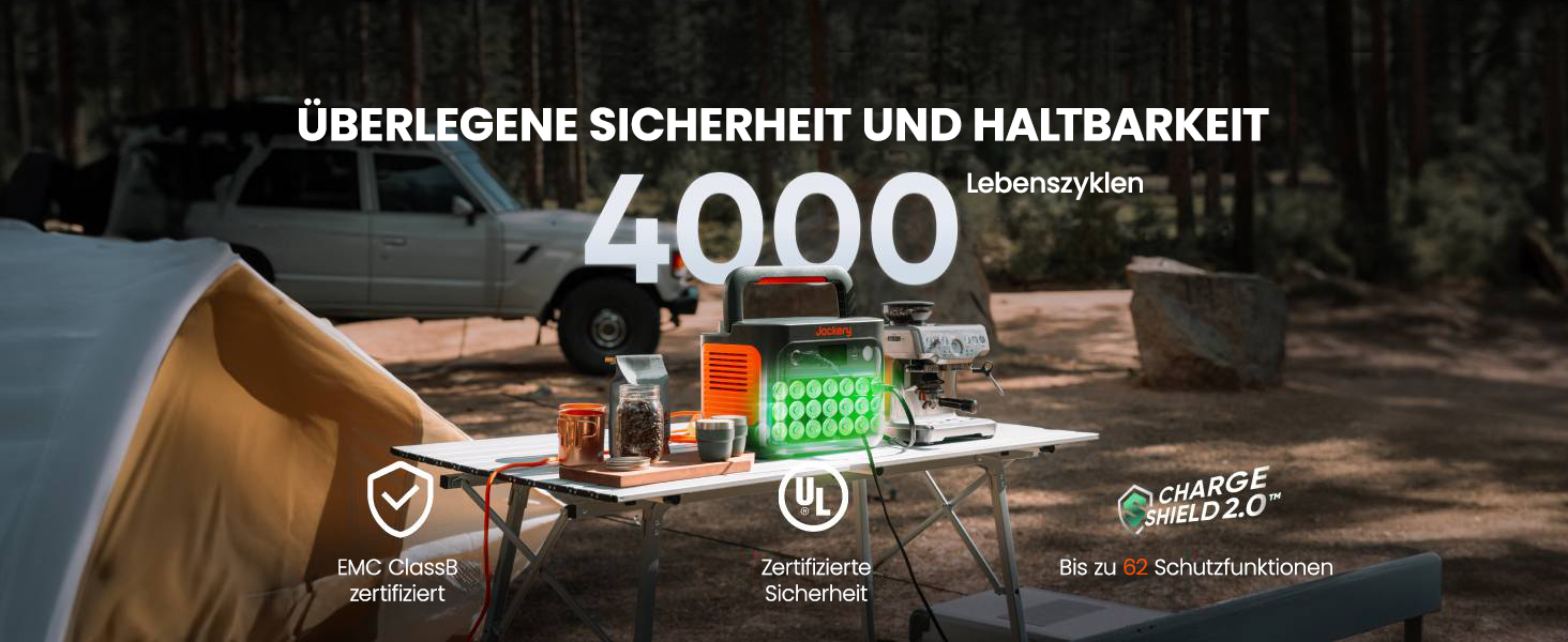 Портативна електростанція Jackery Explorer 1000 v2, LiFePO4 1070 Втгод, 1500 Вт змінного струму/100 Вт USB-C, швидка зарядка за 1 годину