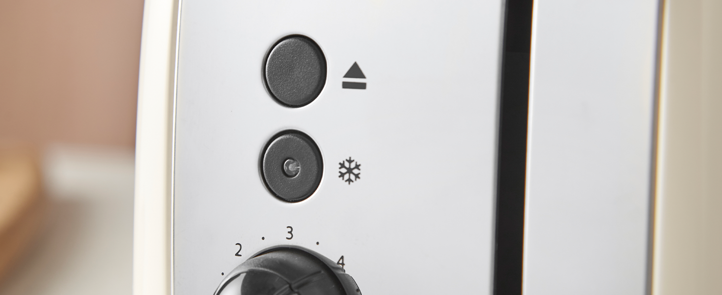 Тостер Russell Hobbs Colours Plus Edelstahl на 2 тости, нержавіюча сталь, 6 режимів, розморожування, підйом тостів, 1600 Вт, колір жасмин