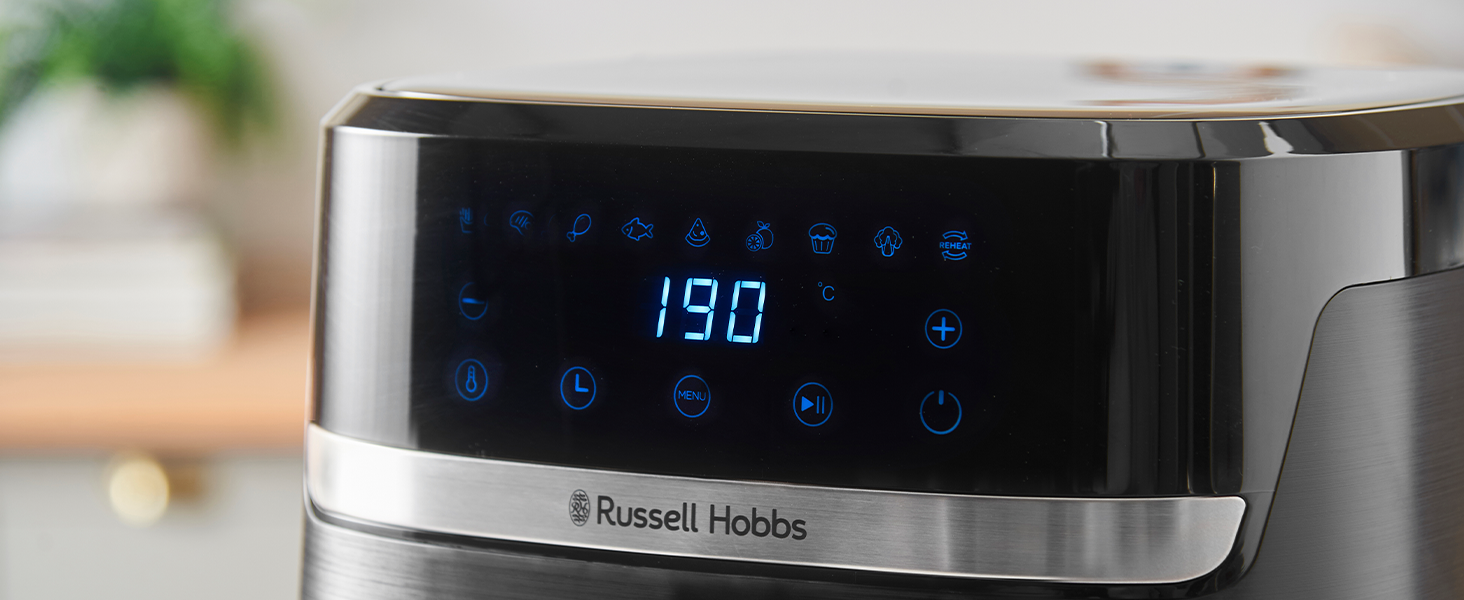 Фритюрниця Russell Hobbs SatisFry XXL 8.3л Rapid AirFryer з Rapid Air, 9 програм, сенсорний екран, гриль, піч, без олії, для піци 26см