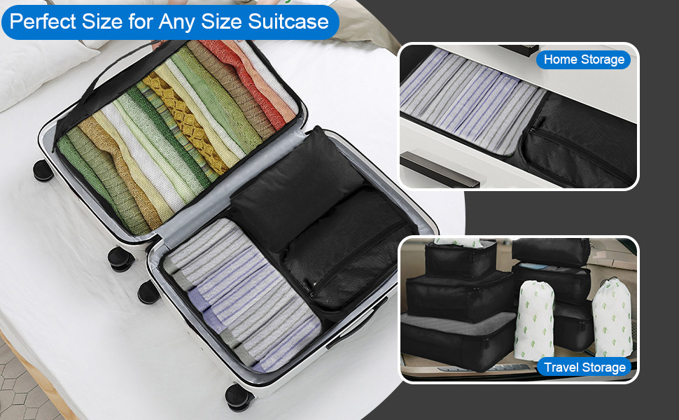 Набір органайзерів для валізи 12 предметів, водонепроникні пакувальні куби для подорожей та зберігання речей, принт леопард