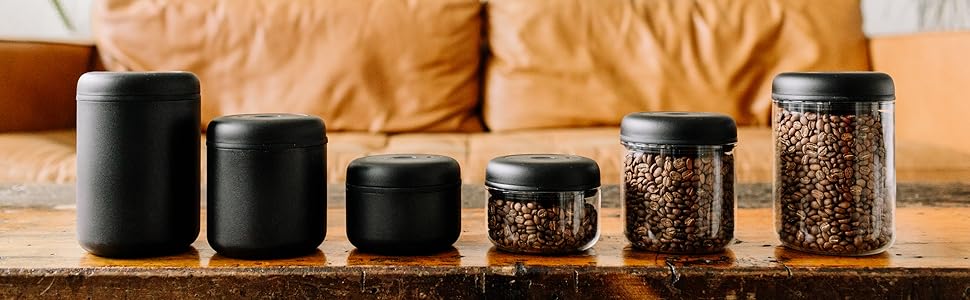 Контейнер Fellow Atmos для кави та продуктів 1.2 л, матовий білий, великий