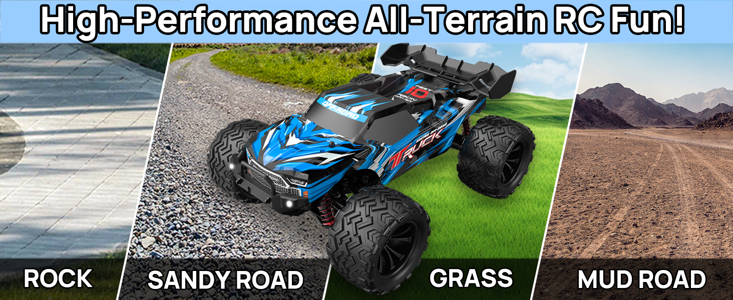 Позашляховик на радіокеруванні 40 км/год для дорослих і дітей (8+), 4WD RC Monster Truck