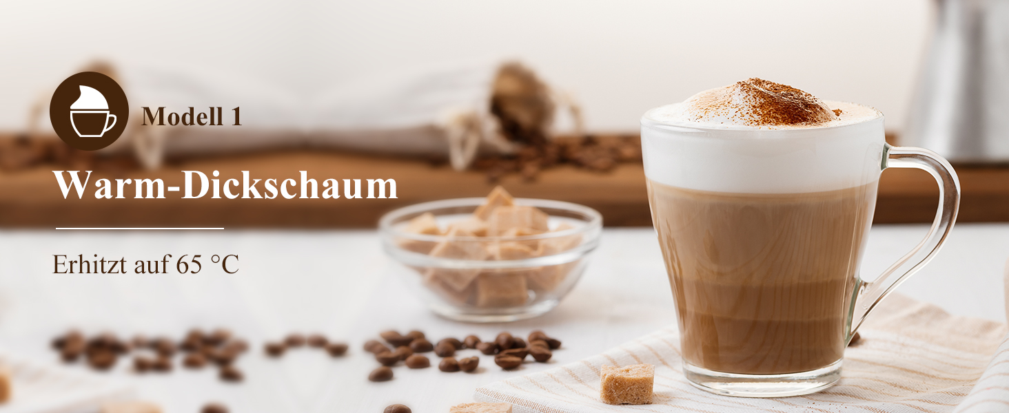 Електричний спінювач молока 5 в 1 з LED-дисплеєм, 350 мл - для капучино, лате, гарячого шоколаду