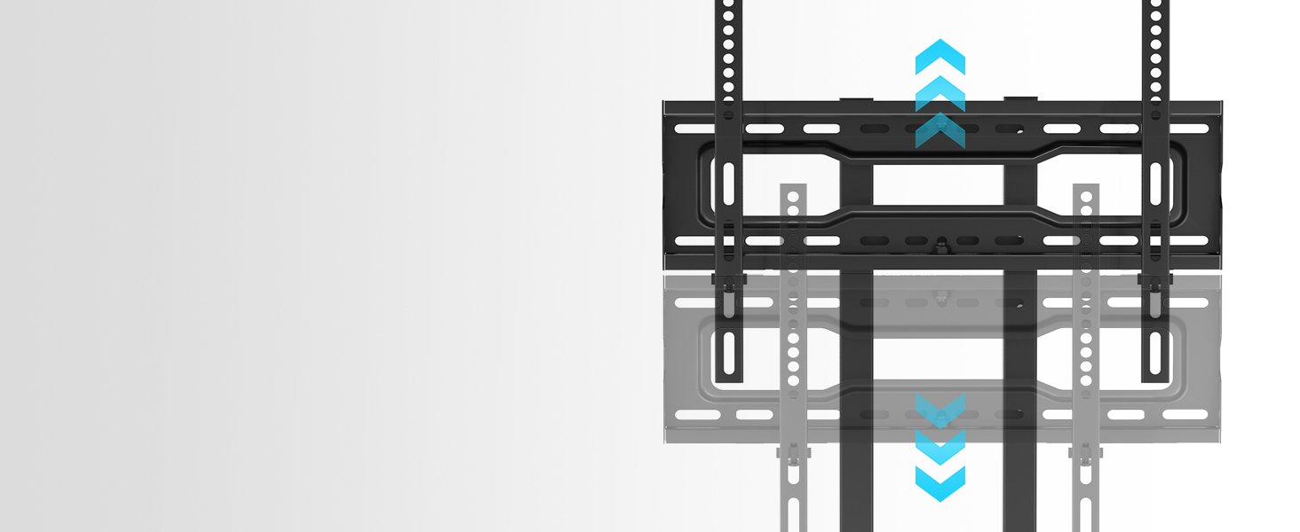 Підставка для телевізора TVON: мобільна, з регулюванням висоти, для 32-70 дюймів, до 45 кг, VESA 400x400 мм