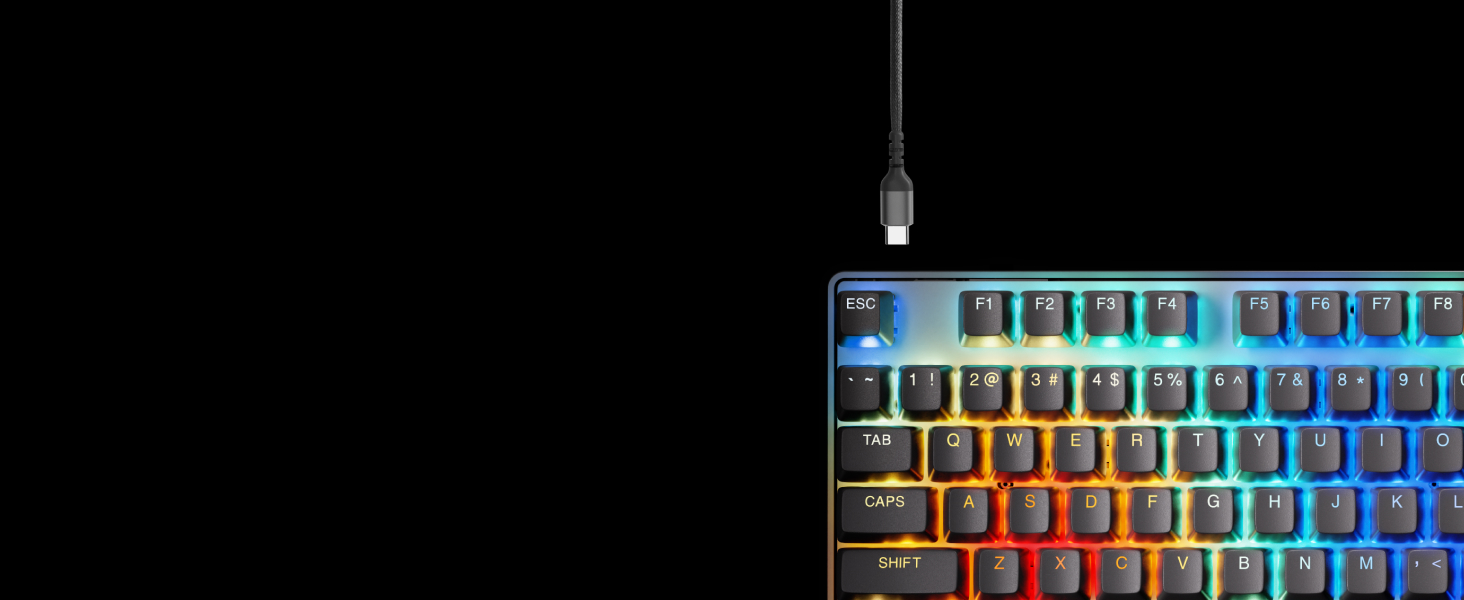 Клавіатура SteelSeries Apex Pro TKL Gen 3 - ігрова, механічна, TKL, Hall Effect, OmniPoint 3.0, German QWERTZ, чорна