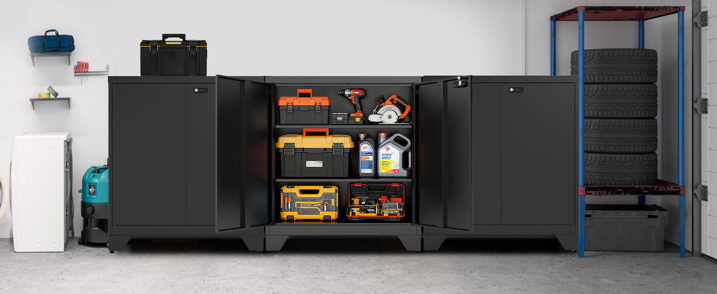 Металевий шафа-сейф для документів, 90x80x40 см, білий (чорний) - з полицями та комбінаційним замком