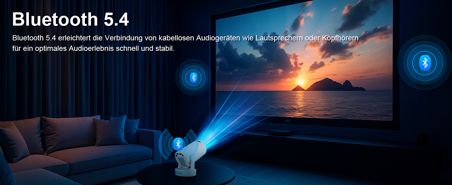 Портативний міні проєктор 4K HY300ultra з Wi-Fi 6, Android 11 та підтримкою HDMI для телефону/ПК/ноутбука/Stick. Full HD 1080P, вбудований динамік