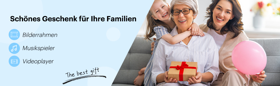 Цифровий фоторамка Kodak 10.1 дюйма з IPS-екраном, відтворення фото/музики/відео, календар, будильник, підтримка USB/SD, автоматичне обертання, з пультом керування, чорний