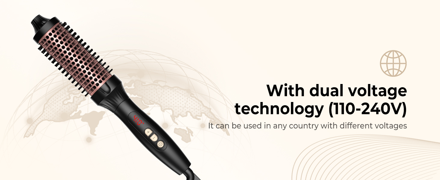 UKLISS Hairstyler 6-в-1 Airbrush: Професійний фен-щітка, стайлер для волосся 1000W (Срібно-Золотий/Рожеве Золото)