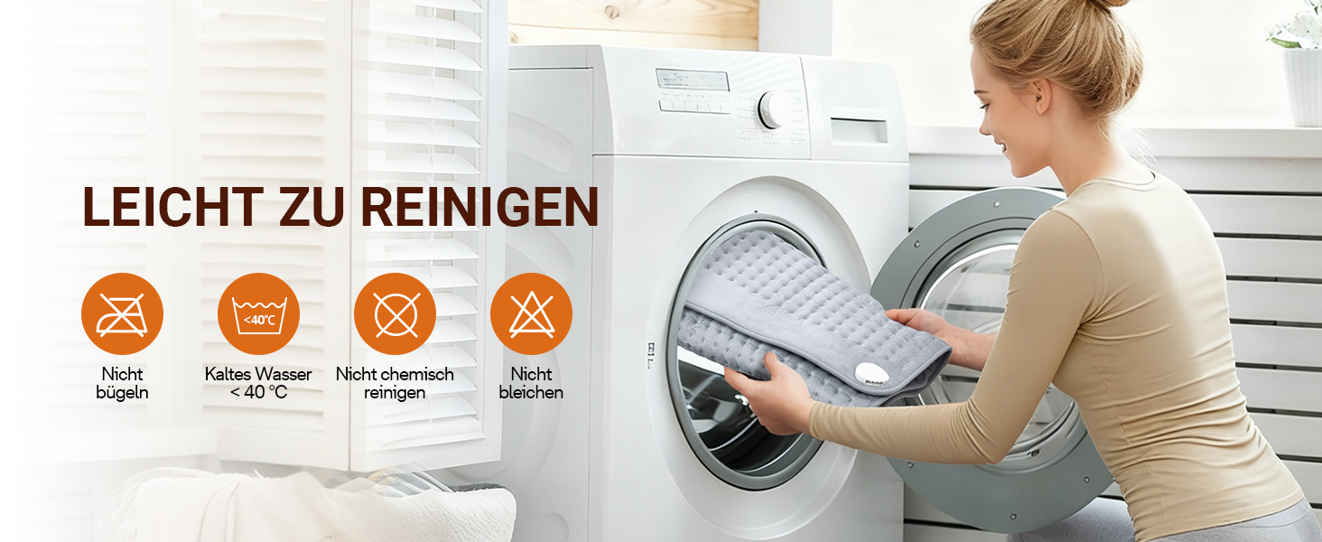 Електричне грілка для спини та тіла ALLJOY 85x45 см з автовимкненням, 6 температурних режимів, сірий колір