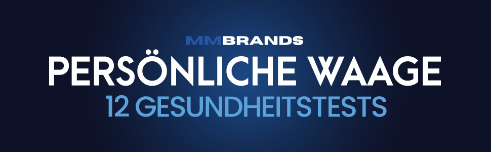 Цифрова шкала жиру в організмі MM Brands з додатком, високоточними датчиками та датчиками рук - чорний