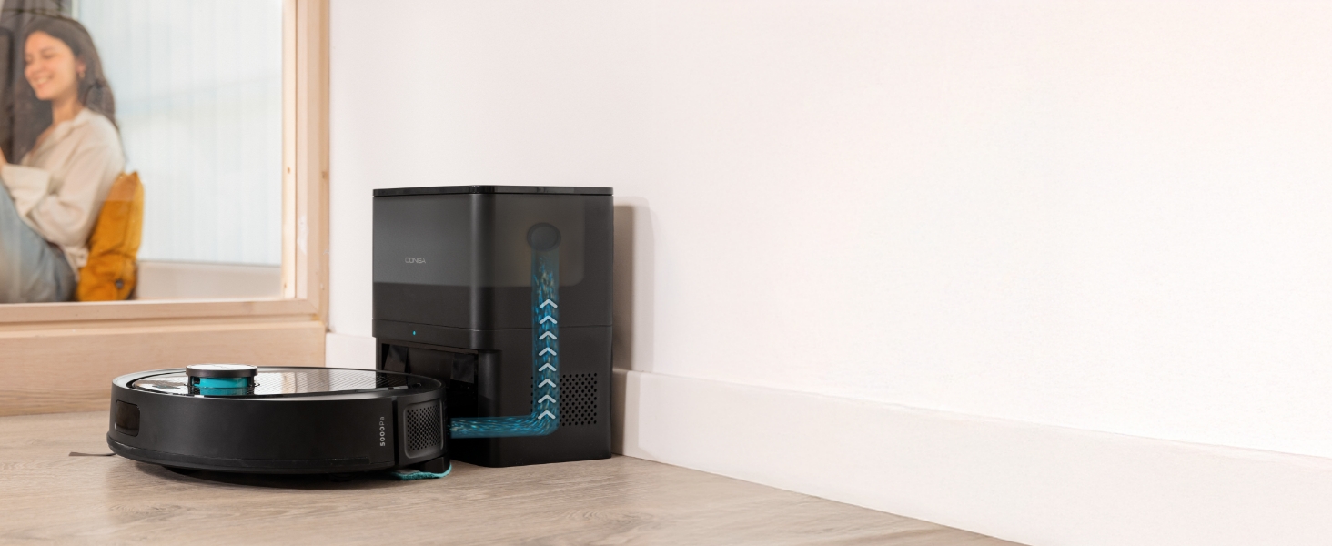 Робот-пилосос Cecotec Conga 7690 Immortal: Lasernavigation, 7000 Pa, 4-в-1 (пилосос, мийка, моп), автопорожнення, силіконова щітка