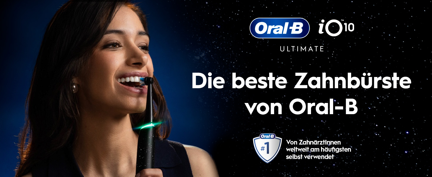 Електрична зубна щітка Oral-B iO Series 10 Cosmic Black, набір з 3 насадками (Probierset)