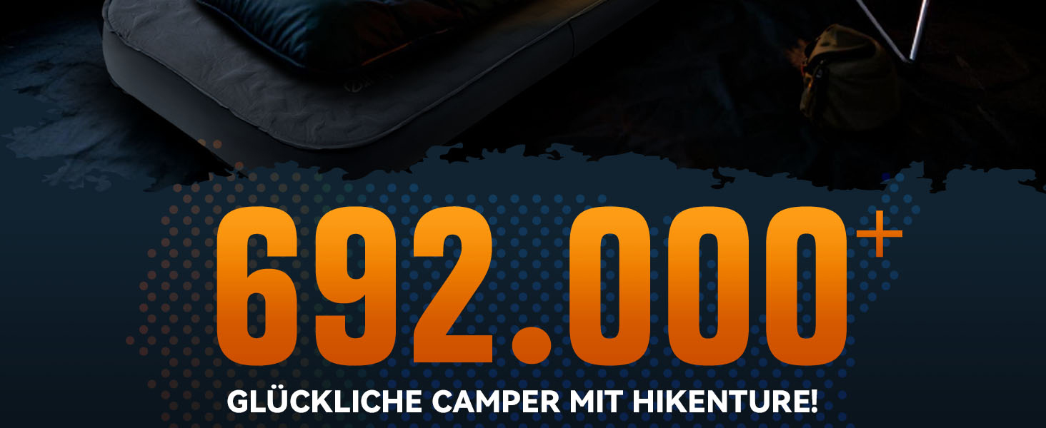 Самонадувний кемпінговий килимок HIKENTURE Comfort Plus, потовщена ізоляційна підстилка для кемпінгу з насосом-мішком, сіра