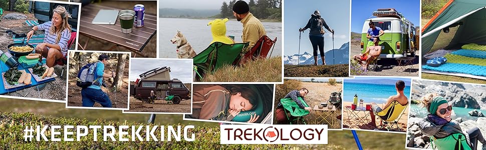 Складана трисекційна трекінгова палка Trekology Trek-Z з корковою ручкою, легка алюмінієва, регульована, для походів і літніх людей