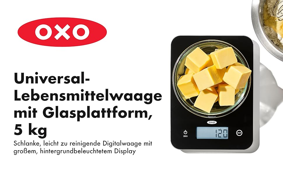 Вага кухонна OXO Good Grips Universal для продуктів, до 5 кг, прозора