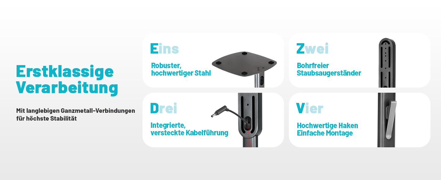 Тримач для пилососа Dyson Gen5 V16 V15 V12 V11 V10 V8 V7 V6: підлогова станція для зарядки та зберігання без свердління