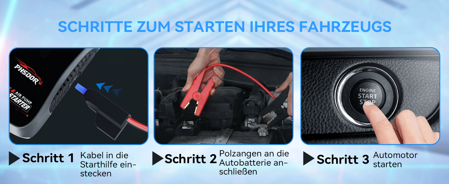 Бустер для авто 6000A Jump Starter Powerbank 20000mAh з компресором та LED-ліхтарем (до 10.0L бензин / 8.0L дизель)