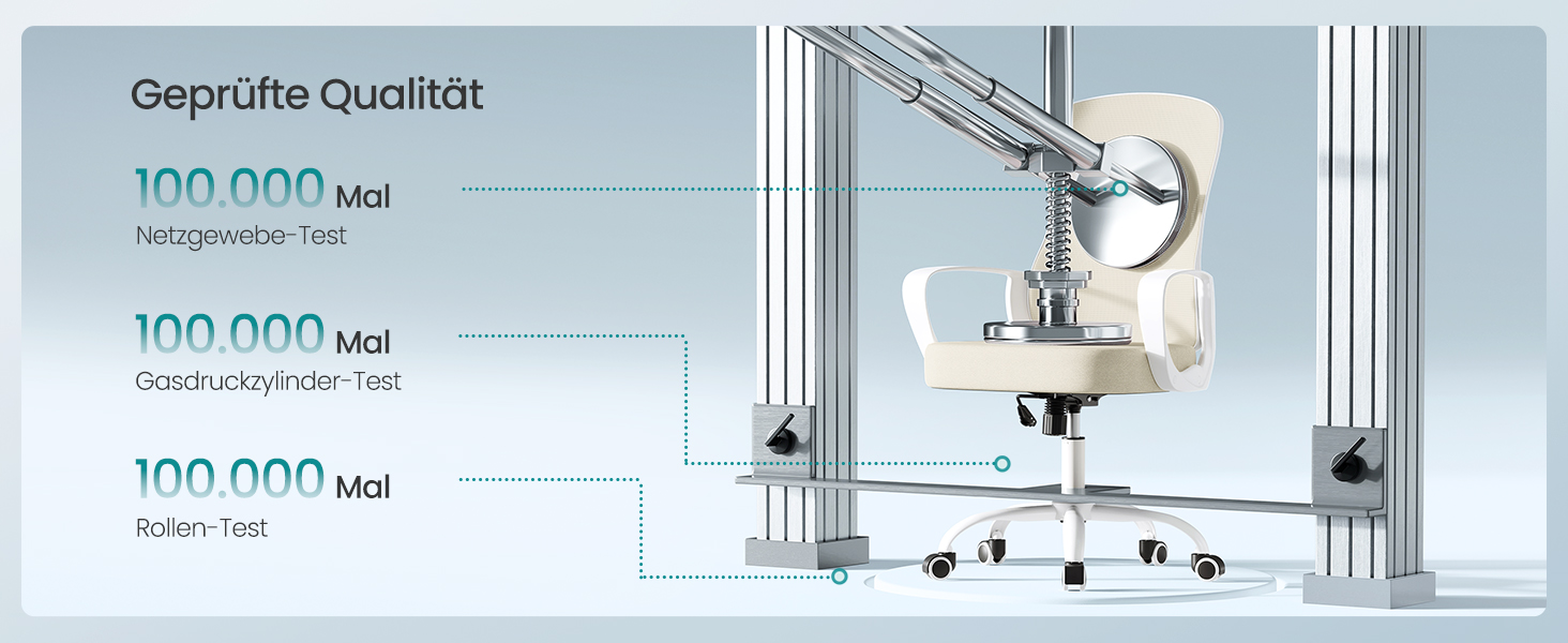 Офісний стілець SONGMICS ергономічний з підтримкою спини, обертовий, сітчастий, з підлокітниками, бежево-білий