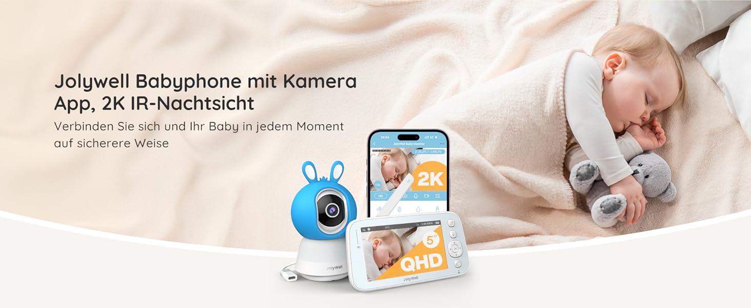 Відеоняня JolyWell з камерою та додатком, 5