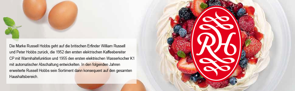 Міксер ручний Russell Hobbs Desire Red 350W з насадками для тіста та збивання, 5 швидкостей + імпульс, білий