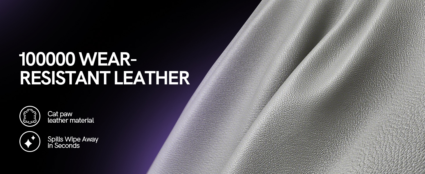 Ігровий крісло Bigzzia з RGB LED підсвічуванням - ергономічне геймерське крісло з підтримкою попереку та підніжкою, регульоване та поворотне, з PU-шкіри, 150 кг, сірий