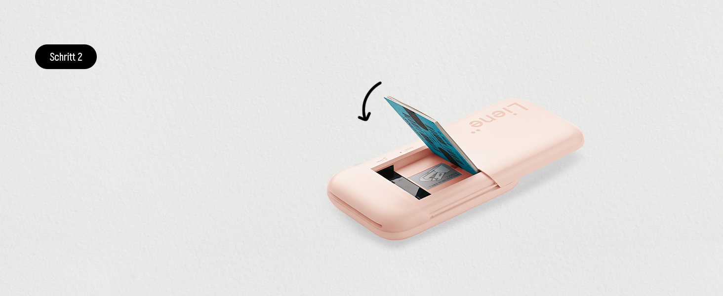 Портативний фотодрук Liene Pearl K100 з друком на Zink папері, Bluetooth 5.0, для iOS та Android, рожевий