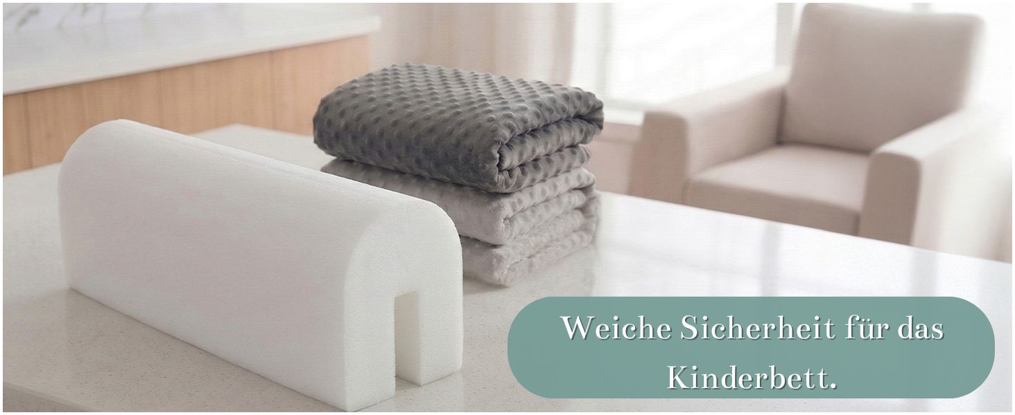 Захист для ліжечка дитячого 90 см з м'яким бортиком Minky, бортик на ліжко, захист від випадання для малюка, блакитний