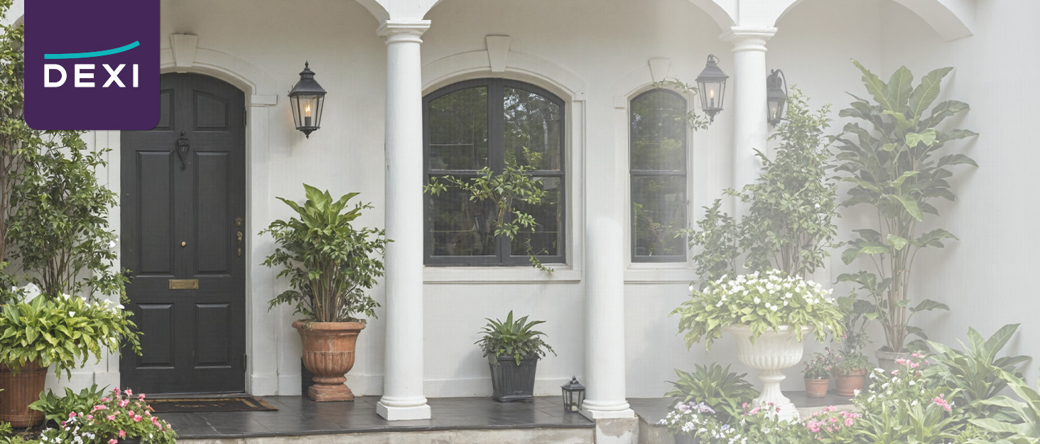 Килимок для дому та вулиці DEXI, 60 x 90 см, антиковзаючі, миється, вологостійкий, сірий