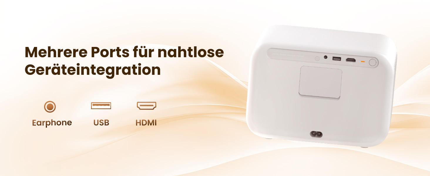 Відеопроектор Yaber L2s з нативним 1080P, автофокусом та WiFi 6/Bluetooth 5.1 для дому та мобільного перегляду