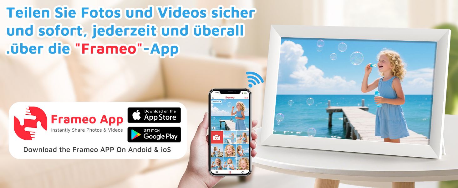 Цифровий фоторамка Hesmor 15.6