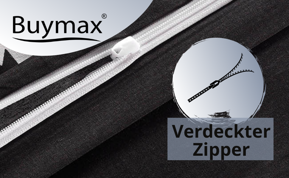 Комплект постільної білизни Buymax® 200x220 см, 100% бавовна, 3-частини (простирадло, 2 наволочки 80x80 см), з рельєфним покриттям, з блискавкою, сертифікат ÖKO-TEX