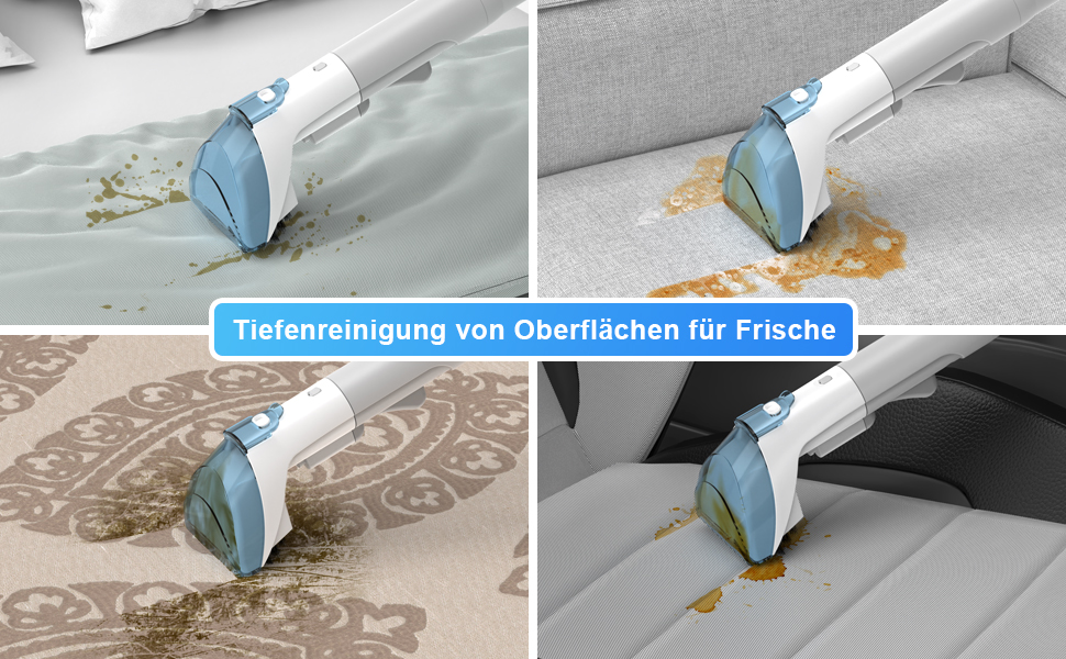 Пристрій для чищення м'яких меблів та килимів: мокрий/сухий пилосос 450W для дому, авто та диванів