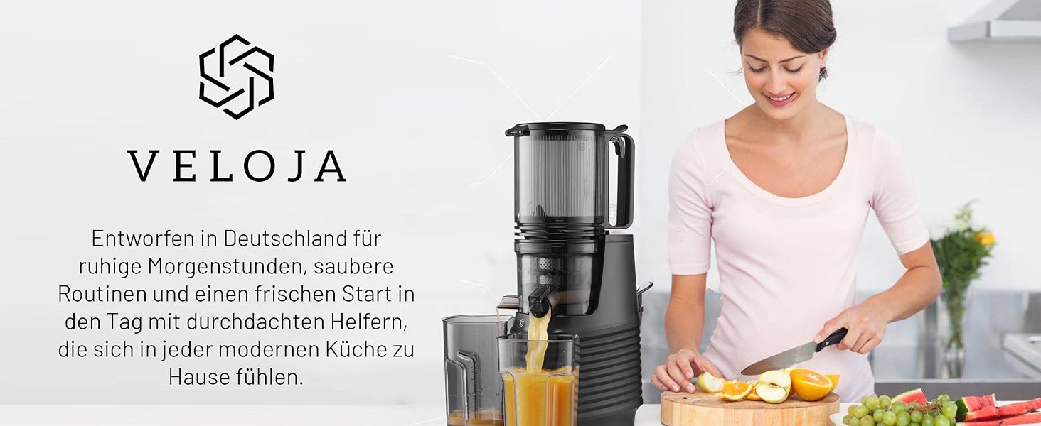 Професійний шнековий соковичавник Slow Juicer Pro для цілих фруктів та овочів – тиха робота, легке очищення, з рецептами