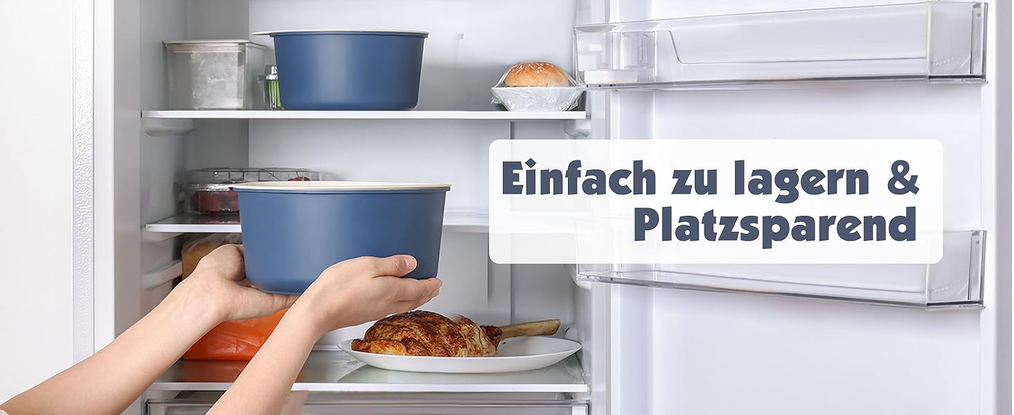 Набір посуду SENSARTE з керамічним покриттям, 17 предметів. Антипригарне покриття, підходить для всіх плит, безпечний (без PFAS, PTFE, PFOA, PFOS).