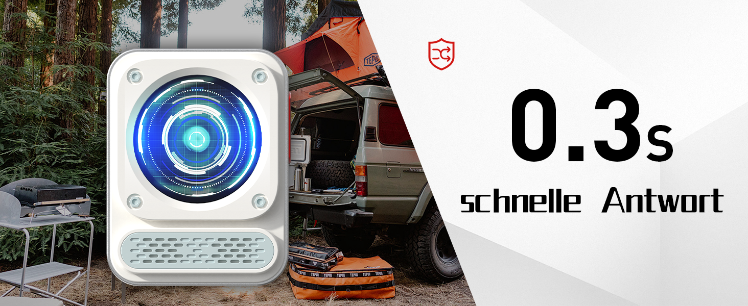 Портативний детектор чадного газу 3-в-1 з перезаряджаємою батареєю, сенсор на 10 років, 200 годин роботи для подорожей, кемпінгу, намету, автодому, дому, кухні