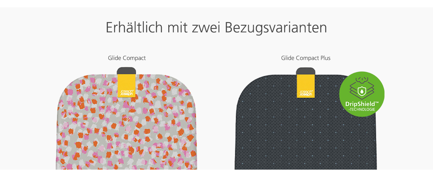 Прасувальна дошка Joseph Joseph Glide 135x45 см з регулюванням висоти та парогенератором, зручне зберігання, бавовняний чохол 4-шаровий