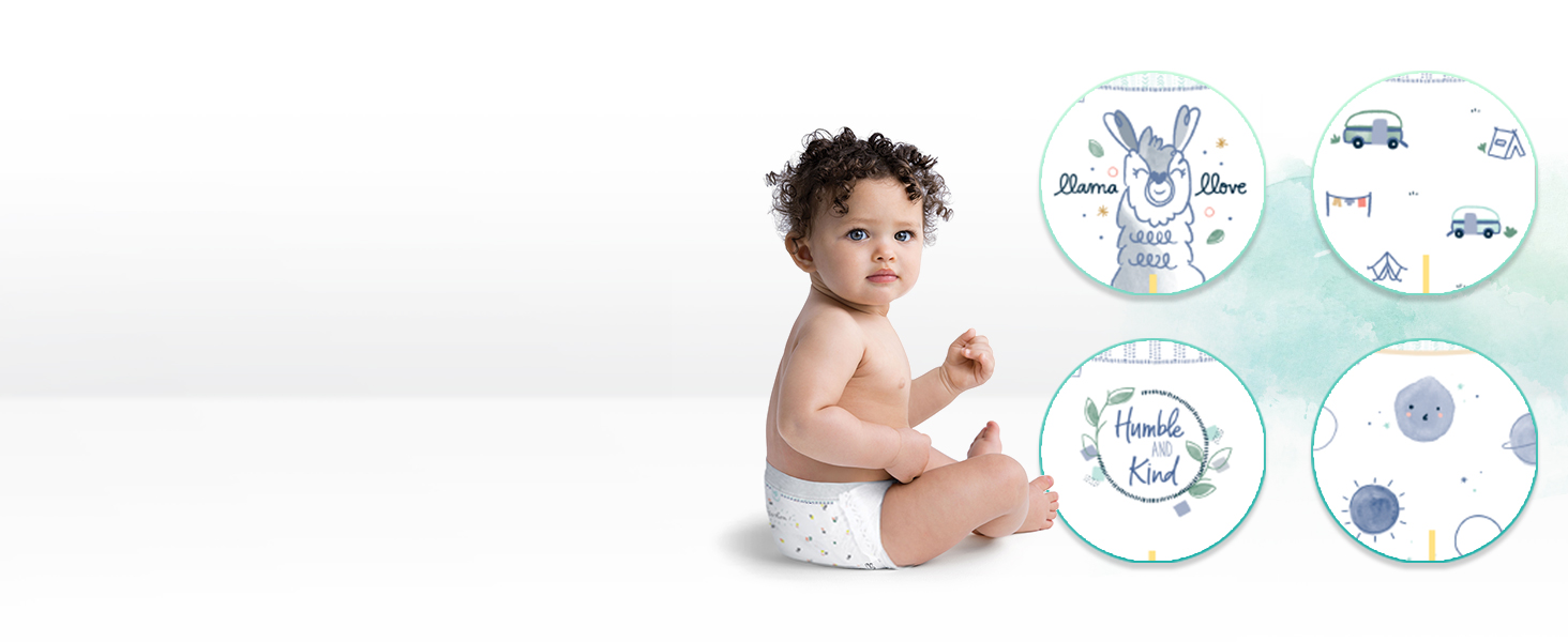 Підгузки Pampers Harmonie розмір 2 (4-8 кг), гіпоалергічні з рослинними компонентами, 240 шт.