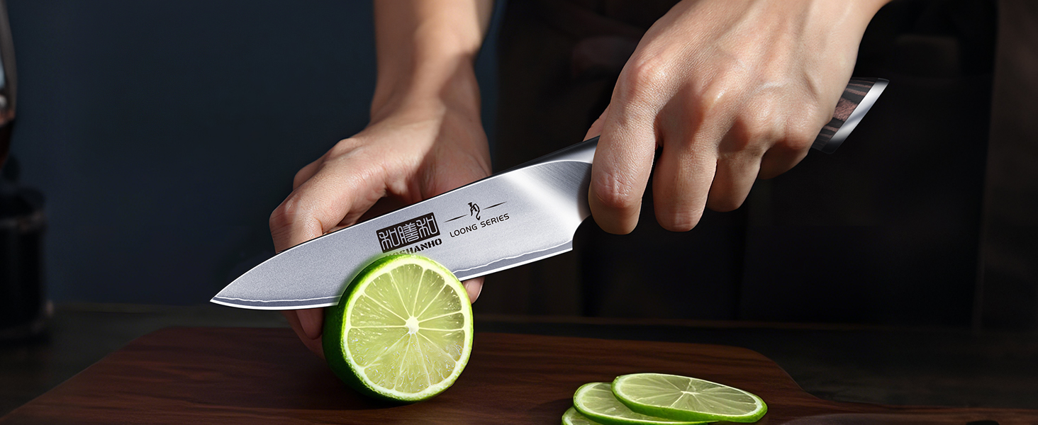 Набір кухонних ножів HOSHANHO: 5 штук, професійні, з нержавіючої сталі, для шеф-кухаря, ергономічні, у подарунковій коробці