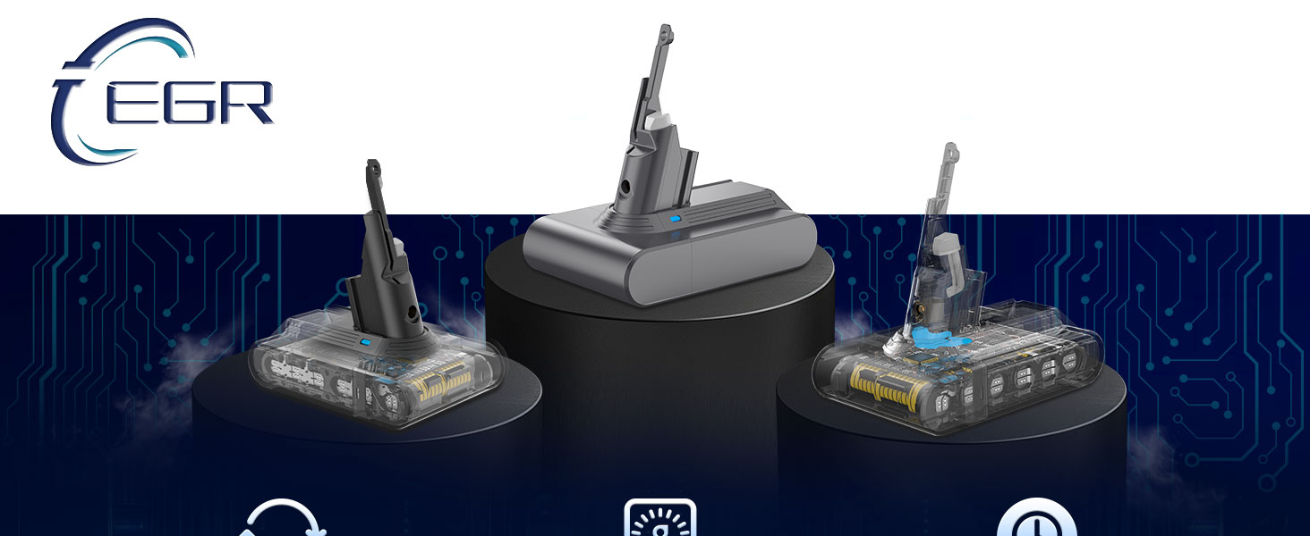 Акумулятор для пилососа Dyson V8 Absolute/Animal/Motorhead/Fluffy (V8) - покращений, з карбоновим волокном + 5 фільтрів + 2 гвинти