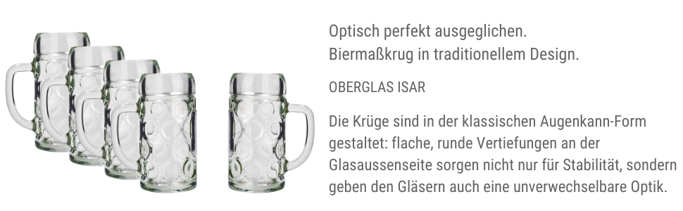 Набір пивних кружок Stölzle Lausitz ISAR, 6 шт., 0,3 л (скло Soda Lime, стійкий, придатний для миття в посудомийній машині)