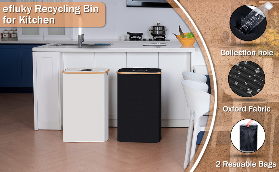 Контейнер для збору пляшок з кришкою 100л, зручне зберігання з двома ручками