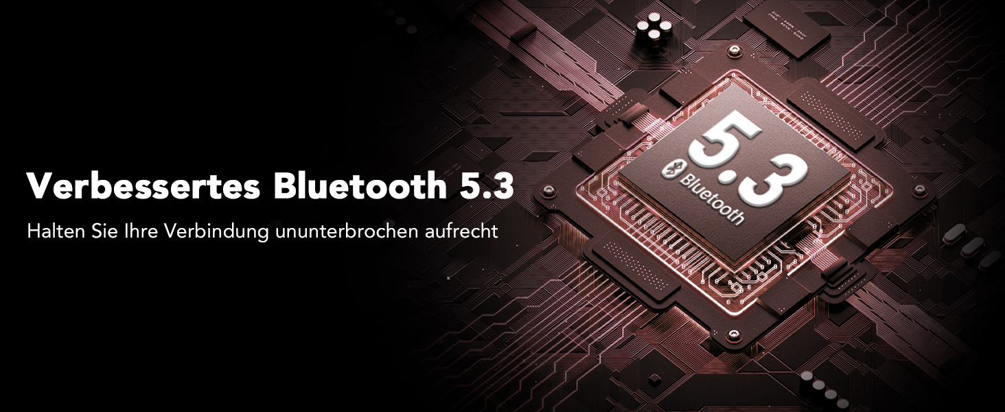 Спортивні навушники coioc Bluetooth 5.3, мікрофон ENC, 60HD HiFi, світлодіодний зарядний чохол, водонепроникний IP7, рожевий