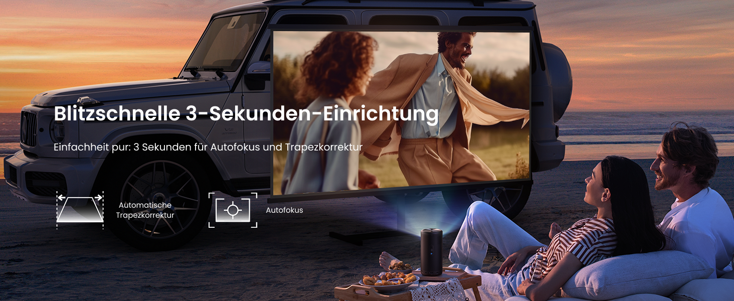 NEBULA Capsule 3 Laser GTV: Міні-проектор з лазером, 1080p, 300 ANSI Lumen, Wi-Fi, Dolby Digital, Автофокус, 120 дюймів, 2.5 години роботи від акумулятора