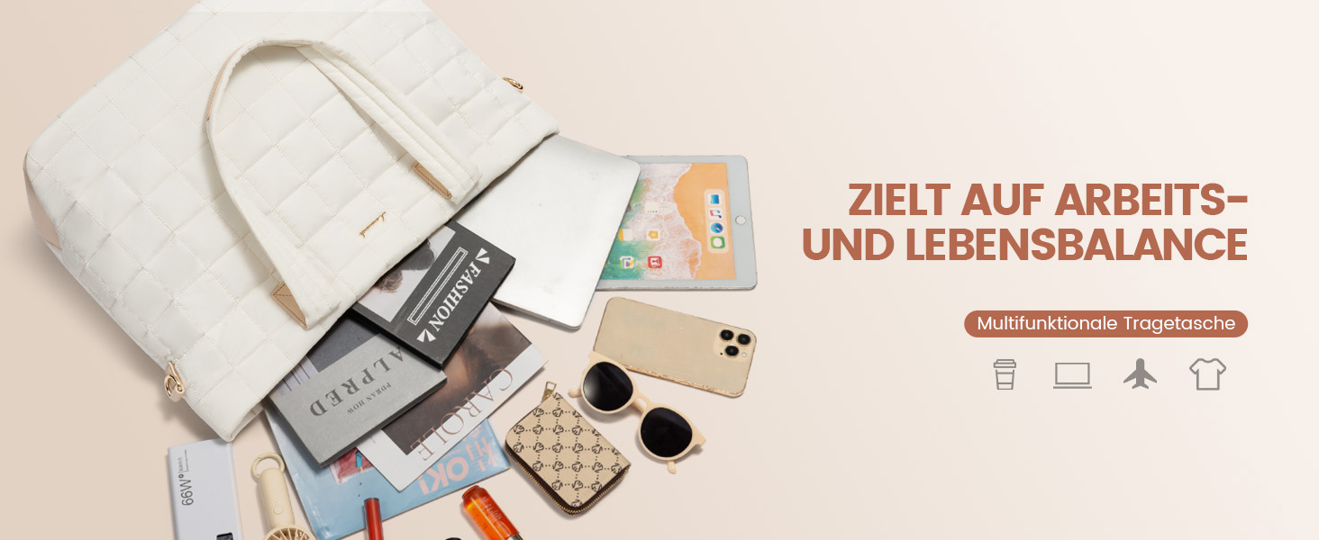 Сумка для ноутбука LOVEVOOK для жінок, 15.6 дюймів, бежева: робоча, для навчання, універсальна