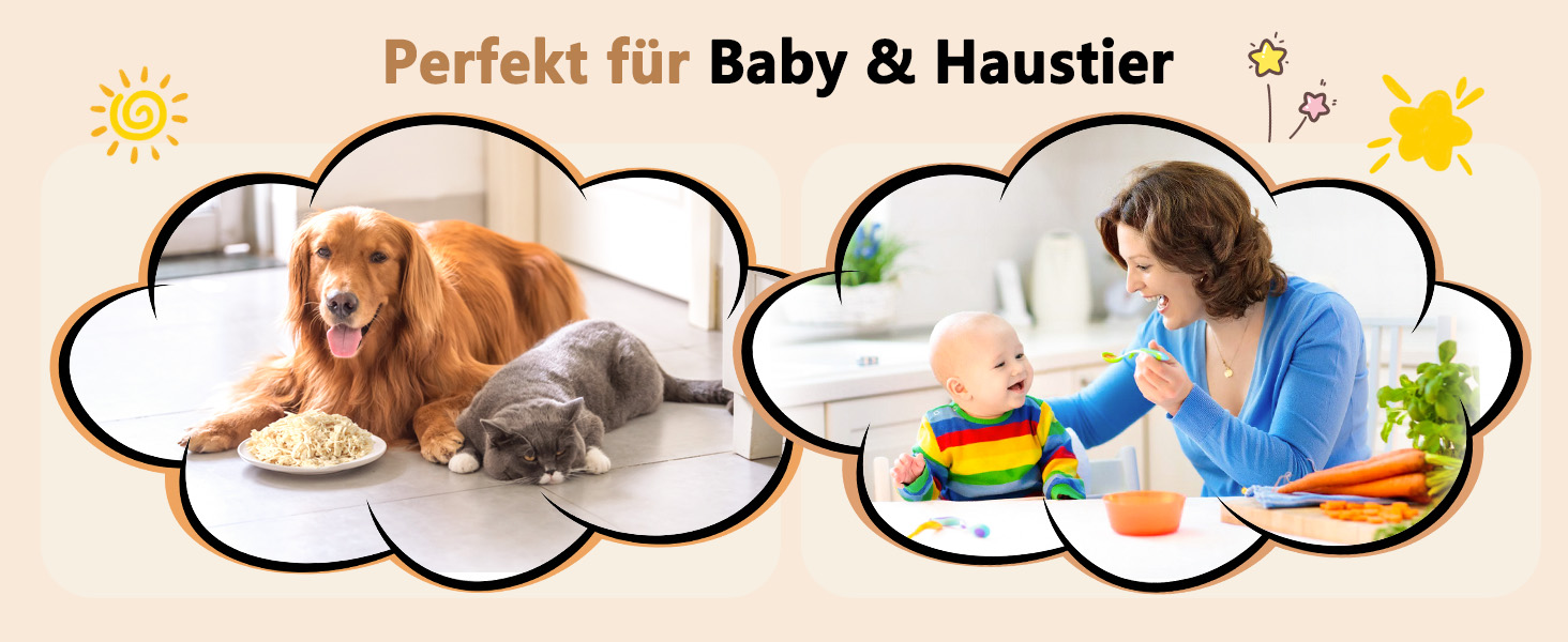 Електричний подрібнювач для кухні 1.5L, подрібнювач курки, овочів, фруктів, м'яса, для дитячого харчування, 250W